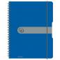 Preview: Herlitz Spiralblock / Collegeblock / DIN A4 / kariert / 80 Blatt / Farbe: blau