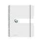 Preview: Herlitz Spiralblock / Collegeblock / DIN A5 / kariert / 80 Bl / transparent
