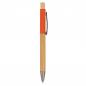 Preview: Holz-Kugelschreiber mit Namensgravur - Farbe: natur-orange