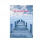 Preview: Kladde / Notizbuch / A5 / kariert / "Walking Blue" mit pink gefärbter Gravur