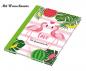 Preview: Kladde mit Namensgravur - Notizbuch - A5 -96 Blatt - dotted - "Flamingo"
