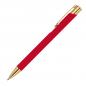 Preview: Kugelschreiber aus Metall / mit goldenen Applikationen / Farbe: rot