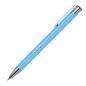 Preview: Kugelschreiber aus Metall / vollfarbig lackiert / Farbe: hellblau (matt)