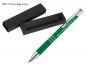 Preview: Kugelschreiber aus Metall mit Gravur / mit Pappetui / Farbe: grün