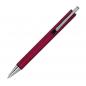 Preview: Kugelschreiber aus Metall mit Namensgravur - mit extravagantem Clip - Farbe: rot