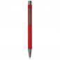 Preview: Kugelschreiber mit Gravur / aus Metall / mit Soft-Touch / Farbe: rot