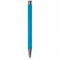 Preview: Kugelschreiber mit Namensgravur - aus Metall - mit Soft-Touch - Farbe: hellblau