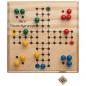 Preview: Ludo Spiel aus Holz mit Gravur / Reisespiel