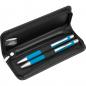 Preview: Metall-Schreibset mit Gravur / Kugelschreiber und Bleistift / Farbe: hellblau