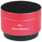 Preview: Mini Bluetooth Lautsprecher mit Namensgravur - aus Aluminium - Farbe: rot