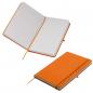 Preview: Notizbuch / DIN A5 / 160 S. / blanko / samtweiches PU Hardcover / Farbe: orange
