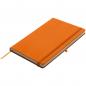 Preview: Notizbuch / DIN A5 / 160 S. / blanko / samtweiches PU Hardcover / Farbe: orange