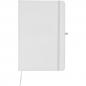 Preview: Notizbuch / DIN A5 / 160 Seiten / liniert / PU Hardcover / Farbe: weiß