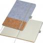 Preview: Notizbuch / DIN A5 / aus Kork und Filz / 160 linierte Seiten