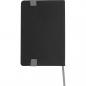 Preview: Notizbuch / DIN A5 / mit PU-Einband / 192 linierte Seiten / Farbe: schwarz-grau