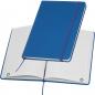 Preview: Notizbuch / DIN A5 / Umschlag aus PU / 160 linierte Seiten / Farbe: blau