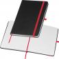 Preview: Notizbuch / mit Kunstlederumschlag / DIN A5 / 192 Seiten / Farbe: rot