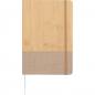 Preview: Notizbuch mit Gravur / Cover aus PU in Holzoptik und Baumwolle / 160 S. / DIN A5