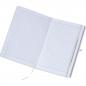 Preview: Notizbuch mit Gravur / DIN A5 / 160 linierte Seiten / PU Hardcover / Farbe: weiß