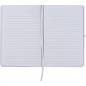 Preview: Notizbuch mit Gravur / DIN A5 / 160 linierte Seiten / PU Hardcover / Farbe: weiß