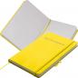 Preview: Notizbuch mit Gravur / DIN A5 / 160 S. / blanko / PU Hardcover / Farbe: gelb