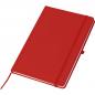 Preview: Notizbuch mit Gravur / DIN A5 / 160 Seiten / liniert / PU Hardcover / Farbe: rot