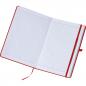 Preview: Notizbuch mit Gravur / DIN A5 / 160 Seiten / liniert / PU Hardcover / Farbe: rot