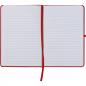 Preview: Notizbuch mit Gravur / DIN A5 / 160 Seiten / liniert / PU Hardcover / Farbe: rot