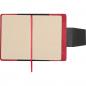Preview: Notizbuch mit Gravur / DIN A5 / mit Magnetverschluss / 160 Seiten / Farbe: rot