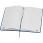 Preview: Notizbuch mit Gravur / DIN A5 / Umschlag aus PU / 160 Seiten / Farbe: blau