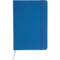 Preview: Notizbuch mit Gravur / DIN A5 / Umschlag aus PU / 160 Seiten / Farbe: blau