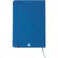 Preview: Notizbuch mit Gravur / DIN A5 / Umschlag aus PU / 160 Seiten / Farbe: blau