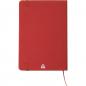 Preview: Notizbuch mit Gravur / DIN A5 / Umschlag aus PU / 160 Seiten / Farbe: rot