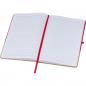 Preview: Notizbuch mit Gravur / mit PU-Kork Cover / A5 / 160 Seiten / Farbe: rot