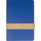Preview: Notizbuch mit Magnetverschluss mit Namensgravur  - A5 - 160 Seiten - Farbe: blau