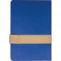Preview: Notizbuch mit Magnetverschluss mit Namensgravur  - A5 - 160 Seiten - Farbe: blau