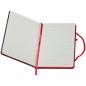 Preview: Notizbuch mit Namensgravur - A5 - 160 S. - liniert - PU Hardcover - Farbe: rot