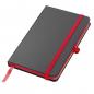 Preview: Notizbuch mit Namensgravur - A6 - 160 S. - liniert - PU Hardcover - Farbe: rot