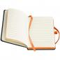 Preview: Notizbuch mit Namensgravur - A6 - 160 S. liniert - PU Hardcover - Farbe: orange