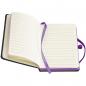 Preview: Notizbuch mit Namensgravur - A6 - 160 S. liniert - PU Hardcover - Farbe: violett