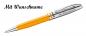 Preview: Pelikan Metall-Kugelschreiber Jazz K35 mit Namensgravur - Farbe: senfgelb