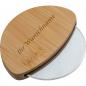 Preview: Pizzaschneider aus Bambus mit Gravur