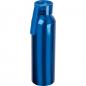Preview: Recycelte Aluminium Trinkflasche mit Trageschlaufe / 600ml / Farbe: blau
