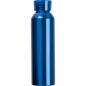 Preview: Recycelte Aluminium Trinkflasche mit Trageschlaufe / 600ml / Farbe: blau