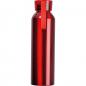 Preview: Recycelte Aluminium Trinkflasche mit Trageschlaufe / 600ml / Farbe: rot