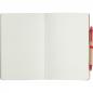 Preview: Recyceltes Notizheft / DIN A5 / 120 blanco Seiten / Farbe: braun-rot