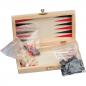 Preview: Reisespielset aus Holz mit Backgammon - Schach - Dame Spiel