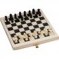 Preview: Reisespielset aus Holz mit Backgammon - Schach - Dame Spiel