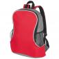 Preview: Rucksack mit Seitenfächern / aus Polyester / Farbe: rot