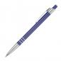 Preview: Schlanker Kugelschreiber aus Metall / Farbe: blau